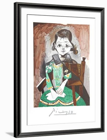 Petite Fille a la Robe Verte-Pablo Picasso-Framed Collectable Print