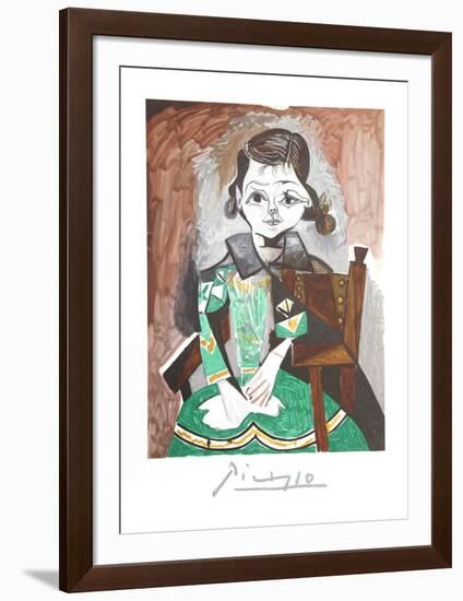 Petite Fille a la Robe Verte-Pablo Picasso-Framed Collectable Print