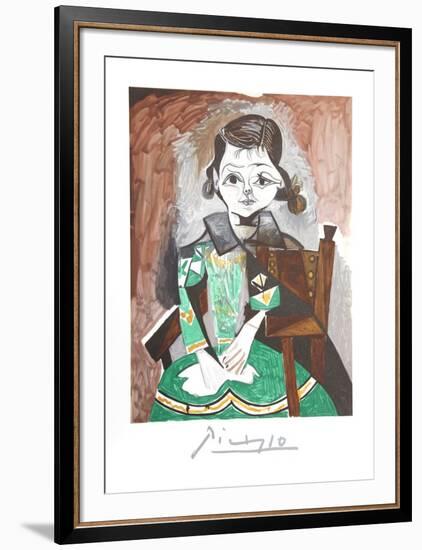 Petite Fille a la Robe Verte-Pablo Picasso-Framed Collectable Print