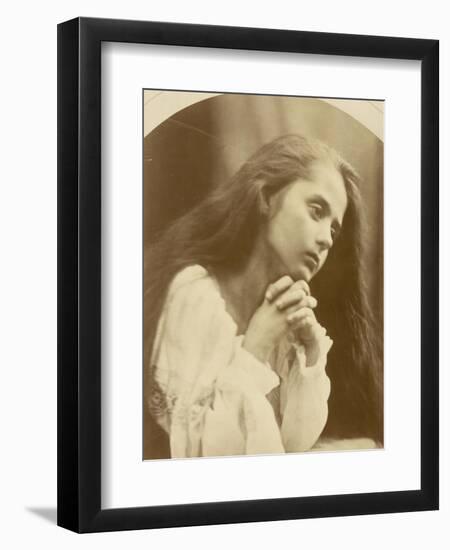 Petite fille en prière-Julia Margaret Cameron-Framed Giclee Print