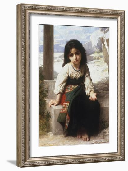 Petite Mendiante, 1880-William Adolphe Bouguereau-Framed Giclee Print