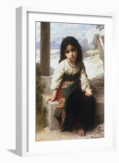 Petite Mendiante, 1880-William Adolphe Bouguereau-Framed Giclee Print