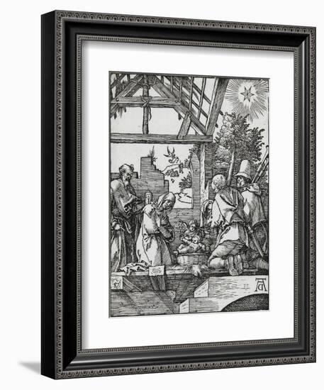 Petite passion - La naissance du Jésus-Albrecht Dürer-Framed Giclee Print