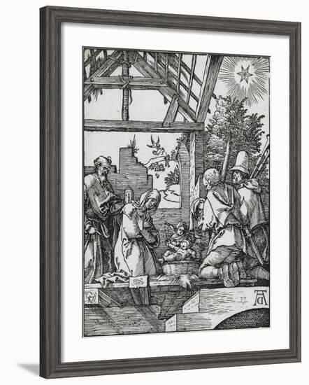 Petite passion - La naissance du Jésus-Albrecht Dürer-Framed Giclee Print