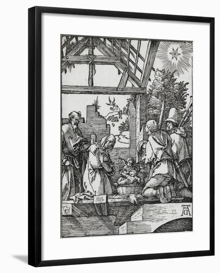 Petite passion - La naissance du Jésus-Albrecht Dürer-Framed Giclee Print