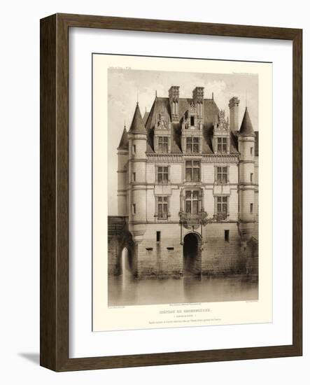 Petite Sepia Chateaux V-Victor Petit-Framed Art Print