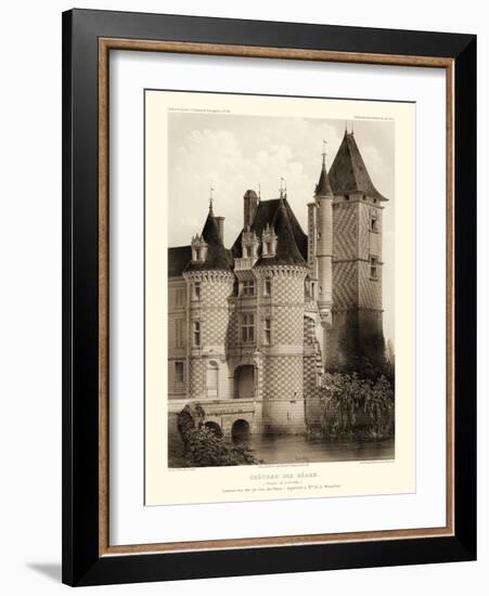 Petite Sepia Chateaux VII-Victor Petit-Framed Art Print