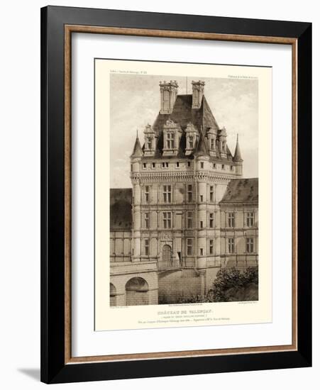 Petite Sepia Chateaux VIII-Victor Petit-Framed Art Print