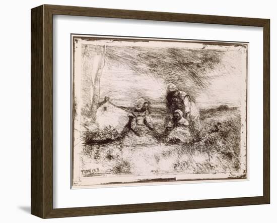 Petite Souer, 19th Century-Jean-Baptiste-Camille Corot-Framed Giclee Print