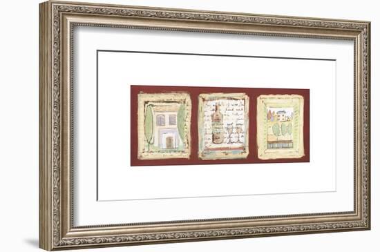 Petites Maisons de Provence-Jane Claire-Framed Giclee Print