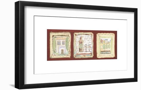 Petites Maisons de Provence-Jane Claire-Framed Giclee Print