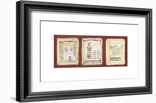 Petites Maisons de Provence-Jane Claire-Framed Giclee Print