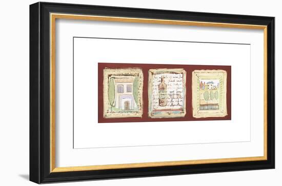 Petites Maisons de Provence-Jane Claire-Framed Giclee Print