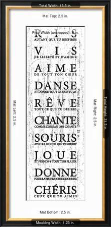 Petites Pensees Stretched Canvas Print The Vintage Collection Art Com