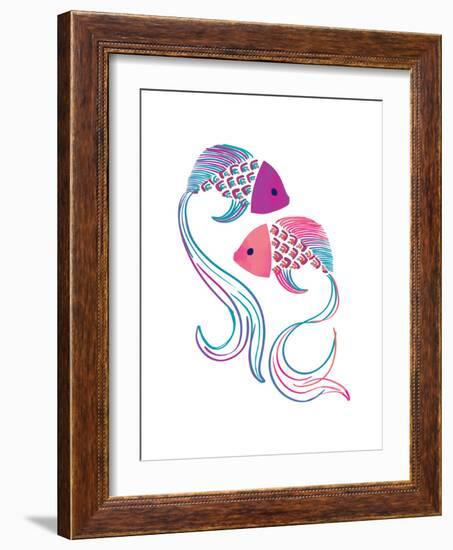 Petits Poissons-null-Framed Giclee Print