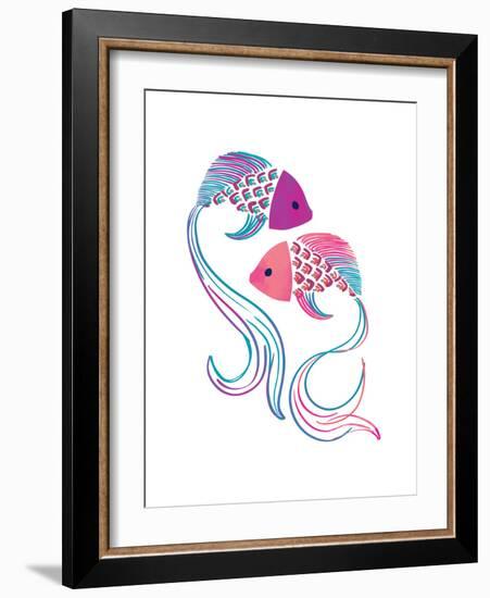 Petits Poissons-null-Framed Giclee Print