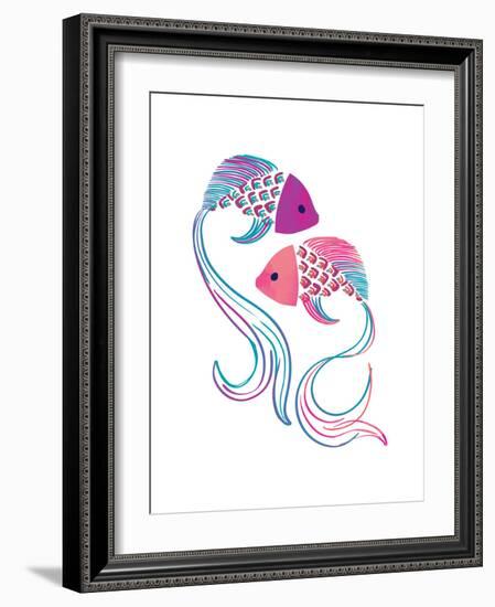 Petits Poissons-null-Framed Giclee Print