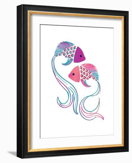 Petits Poissons-null-Framed Giclee Print