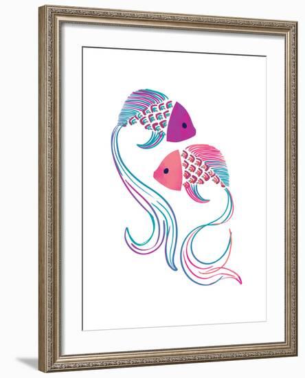 Petits Poissons-null-Framed Giclee Print