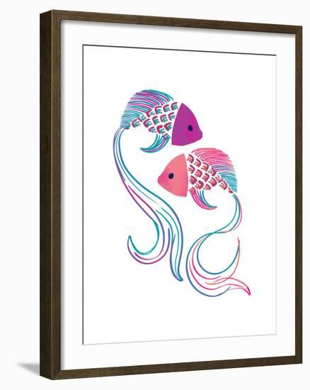 Petits Poissons-null-Framed Giclee Print