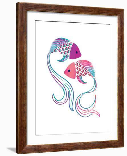 Petits Poissons-null-Framed Giclee Print