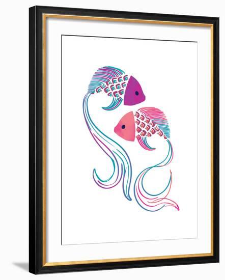 Petits Poissons-null-Framed Giclee Print