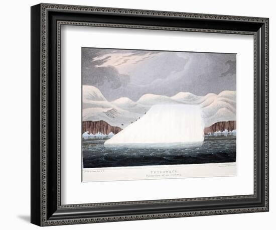 Petowacx, Formation of an Iceberg, Illustration from 'A Voyage of Discovery...', 1819-John Ross-Framed Giclee Print