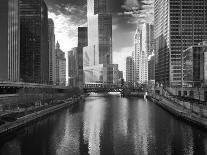 USA, ILlinois, Chicago. State Street Bridge and Cityscape-Petr Bednarik-Framed Photographic Print