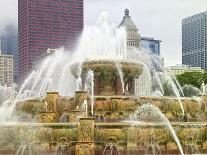 USA, ILlinois, Chicago, Buckingham Fountain in Downtown Chicago-Petr Bednarik-Mounted Photographic Print