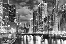 USA, ILlinois, Chicago. State Street Bridge and Cityscape-Petr Bednarik-Photographic Print