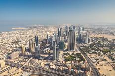 Dubai Cityscape from Burj Khalifa at Sunny Morning, United Arab Emirates.-Petr Vorobev-Premier Image Canvas