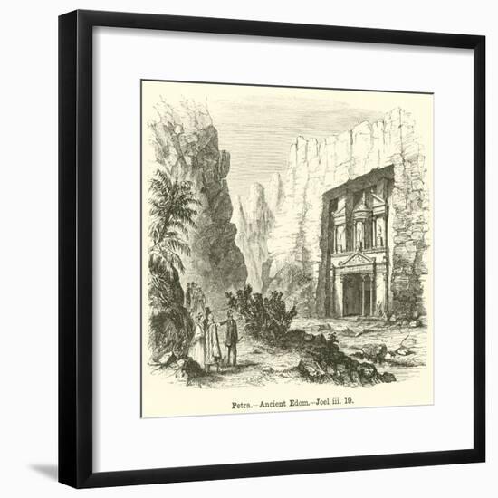 Petra, Ancient Edom, Joel, Iii, 19-null-Framed Giclee Print