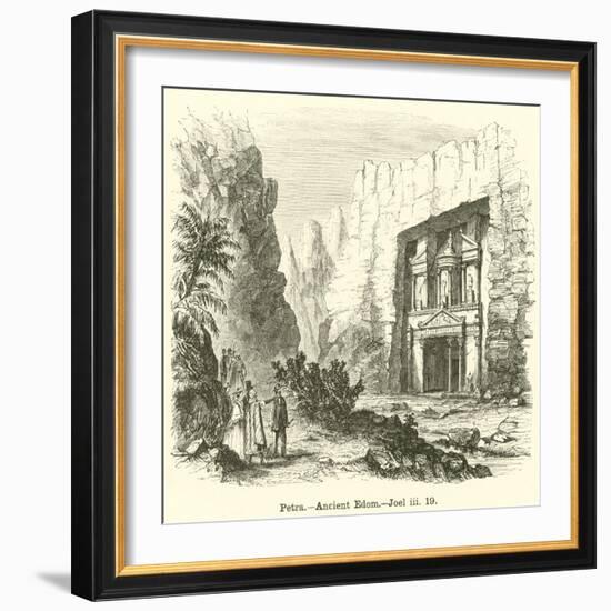 Petra, Ancient Edom, Joel, Iii, 19-null-Framed Giclee Print