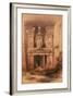 Petra, March 7th 1839, Plate 92 from Volume III of "The Holy Land"-David Roberts-Framed Giclee Print