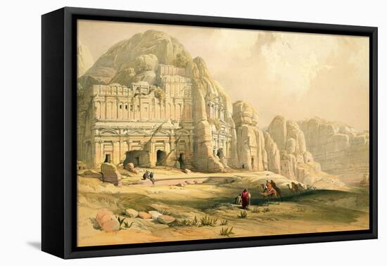 Petra, March 8th 1839, Plate 96 from Volume Iii of 'The Holy Land', Engraved by Louis Haghe-David Roberts-Framed Premier Image Canvas