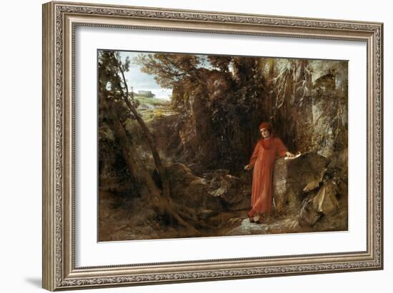 Petrarca at the Source of Vaucluse, 1867-Arnold Böcklin-Framed Giclee Print