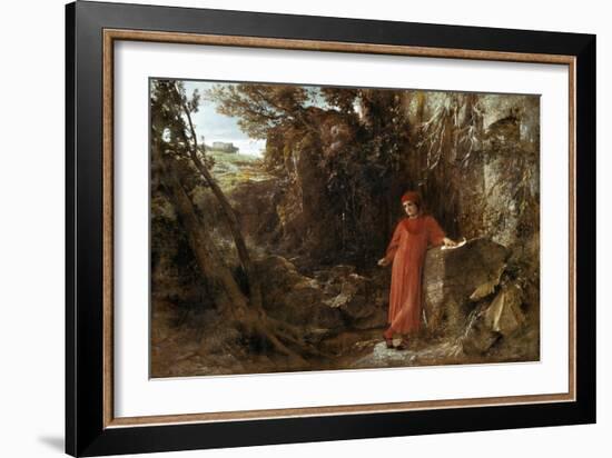 Petrarca at the Source of Vaucluse, 1867-Arnold Böcklin-Framed Giclee Print