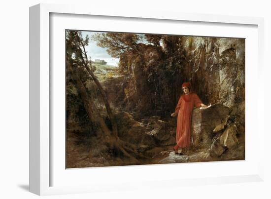 Petrarca at the Source of Vaucluse, 1867-Arnold Böcklin-Framed Giclee Print