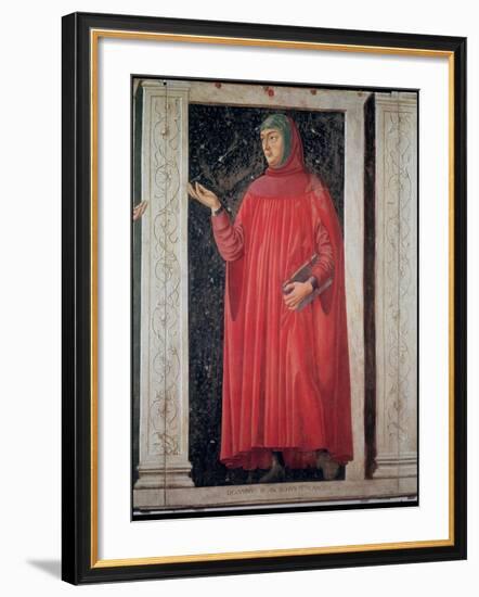 Petrarch (1304-74) from the Villa Carducci Series of Famous Men and Women, circa 1450-Andrea del Castagno-Framed Giclee Print