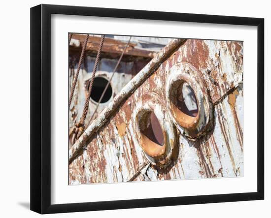 Petrel whale catcher. Grytviken Whaling Station, South Georgia Island-Martin Zwick-Framed Photographic Print