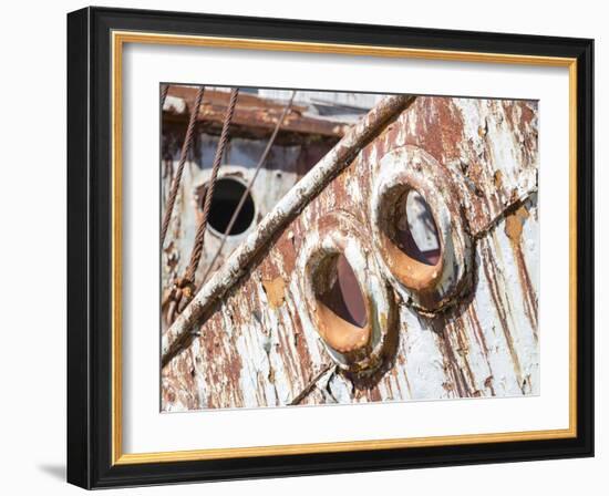 Petrel whale catcher. Grytviken Whaling Station, South Georgia Island-Martin Zwick-Framed Photographic Print