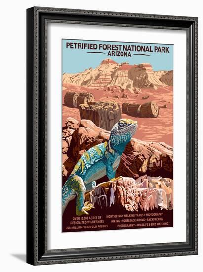 Petrified Forest National Park - Arizona-Lantern Press-Framed Art Print