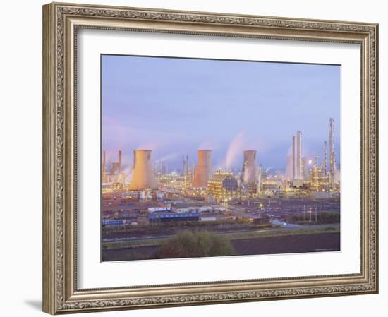 Petrochemcials Plant, Grangemouth, Falkirk, Stirlingshire, Scotland, UK-Roy Rainford-Framed Photographic Print