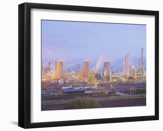 Petrochemcials Plant, Grangemouth, Falkirk, Stirlingshire, Scotland, UK-Roy Rainford-Framed Photographic Print