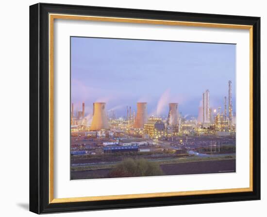 Petrochemcials Plant, Grangemouth, Falkirk, Stirlingshire, Scotland, UK-Roy Rainford-Framed Photographic Print