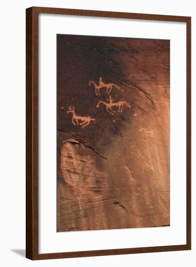 Petroglyph, Canyon De Chelly National Monument, Arizona, USA-Michel Hersen-Framed Photographic Print