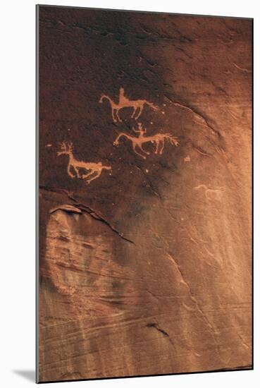 Petroglyph, Canyon De Chelly National Monument, Arizona, USA-Michel Hersen-Mounted Photographic Print