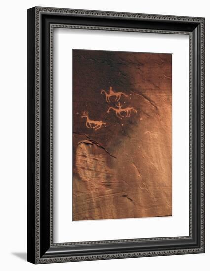 Petroglyph, Canyon De Chelly National Monument, Arizona, USA-Michel Hersen-Framed Photographic Print
