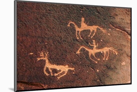 Petroglyph, Canyon De Chelly National Monument, Chinle, Arizona, USA-Michel Hersen-Mounted Photographic Print