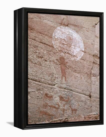 Petroglyph Rock Art, Palatki Ruins, Sedona, Arizona, Usa-Savanah Stewart-Framed Premier Image Canvas